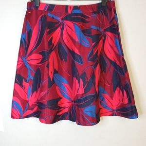 Draper James Red and Blue Floral Skirt